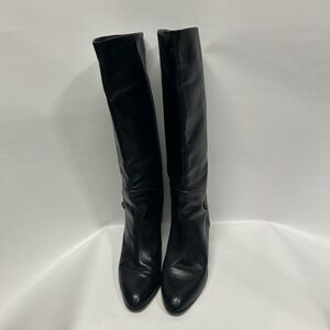 Sleek Black Women's Heeled Boots